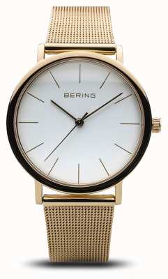 Bering Women's Classic Watch Gold Mesh 13436-334