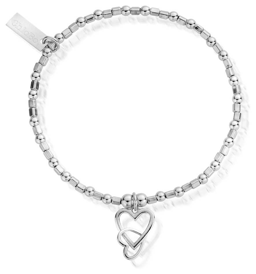 ChloBo Silver Interlocking Love, Lucky Star & Hand Of Protection Bracelet Set 