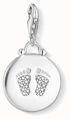Thomas Sabo | Baby Footprint Charm | 925 Sterling Silver | Zirconia | 1692-051-14