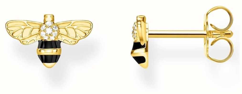 Thomas Sabo | Sterling Silver Gold Plated 'Bee' Earrings | H2052-565-7