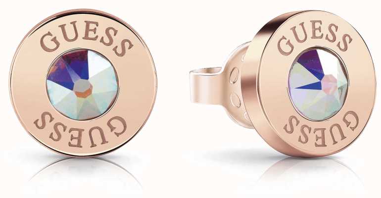 Guess | Shiny Crystals | Aurora Crystal Earrings | Rose Gold | UBE78096