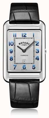 Rotary | Men's Black Leather Strap date| GS05280/70