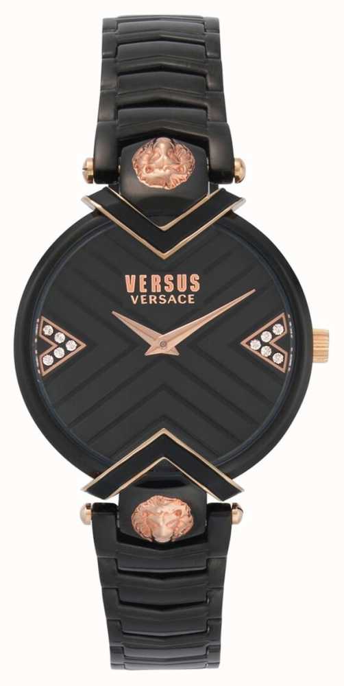 Versus Versace | Ladies Black And Rose Gold Bracelet | VSPLH1619 ...