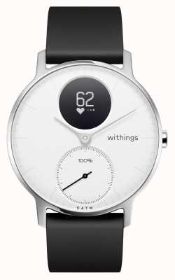 Withings Steel HR 36mm White Dial Black Silicone Strap HWA03-36WHITE-ALL-INTER