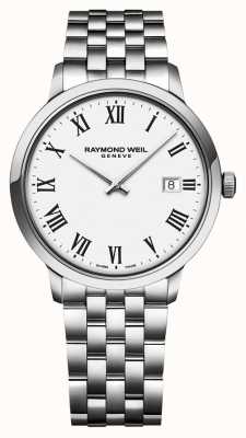 Raymond Weil | Men's Toccata Stainless Steel Bracelet | White Dial | 5485-ST-00300