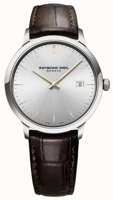 Raymond Weil | Men's Toccata | Brown Leather Strap | Silver Dial | 5485-SL5-65001