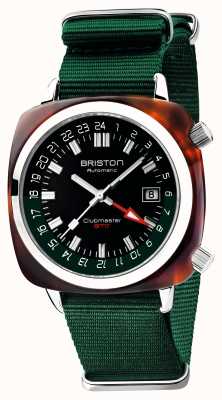 Briston Clubmaster GMT Limited Edition | Auto | Green Nato Strap 19842.SA.T.10.NBG