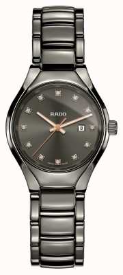 RADO True Diamonds Plasma High-tech Ceramic Grey Dial Watch R27060732