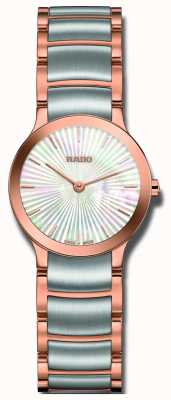RADO Centrix L Women's Automatic Rose Gold PVD Plated Silver Dial 