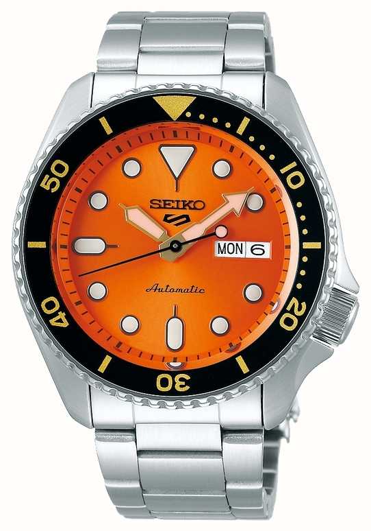Seiko 5 Sport | Sports | Automatic | Orange Dial | Stainless Steel SRPD59K1  - First Class Watches™