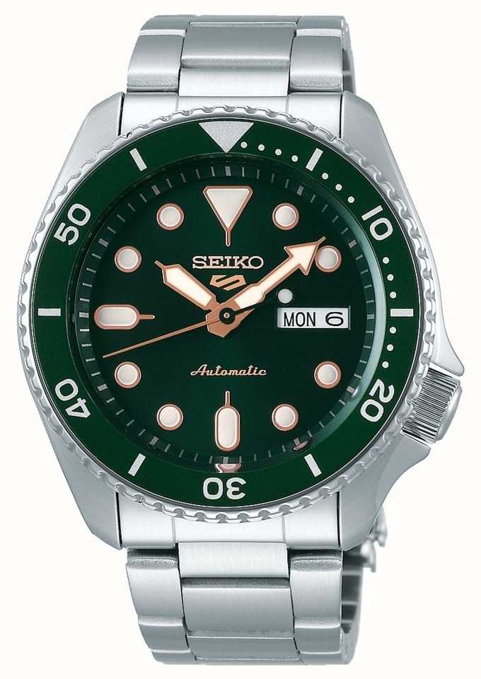 Seiko 5 Sport | Sports | Automatic | Green Dial | Stainless Steel SRPD63K1  - First Class Watches™