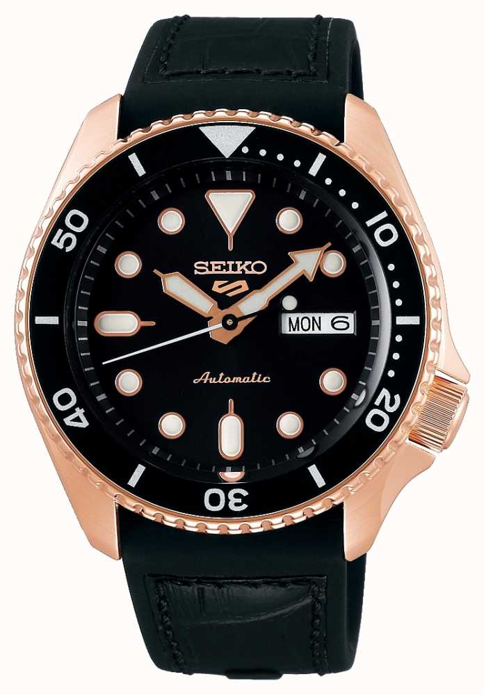 Seiko 5 Sport | Specialist | Automatic | Rose Gold & Black SRPD76K1 - First  Class Watches™