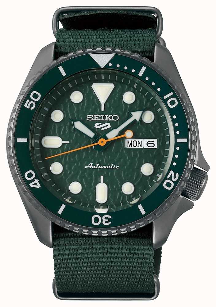 Seiko 5 Sport | Sense | Automatic | Green Dial| Green NATO SRPD77K1 - First  Class Watches™