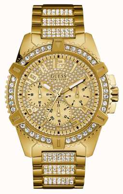 Guess | Men's Frontier | Gold Plated Bracelet | Gold Multi Dial | W0799G2