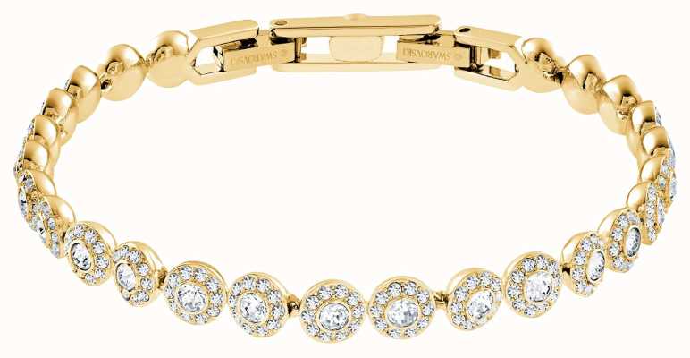 Swarovski Angelic | Gold Plated Bracelet | White Stones 5505469