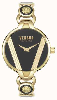 Versus Versace | Saint Germain | Gold Tone Stainless Steel | Black Dial | VSPER0319