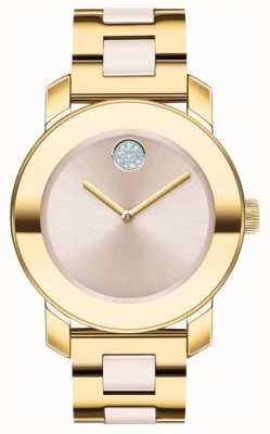 Movado | Bold | Gold Plated Stainless Steel | Beige Dial 3600640