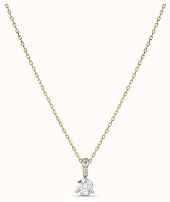 Swarovski Solitaire Pendant Necklace | Gold-Tone Plated | White 5511557
