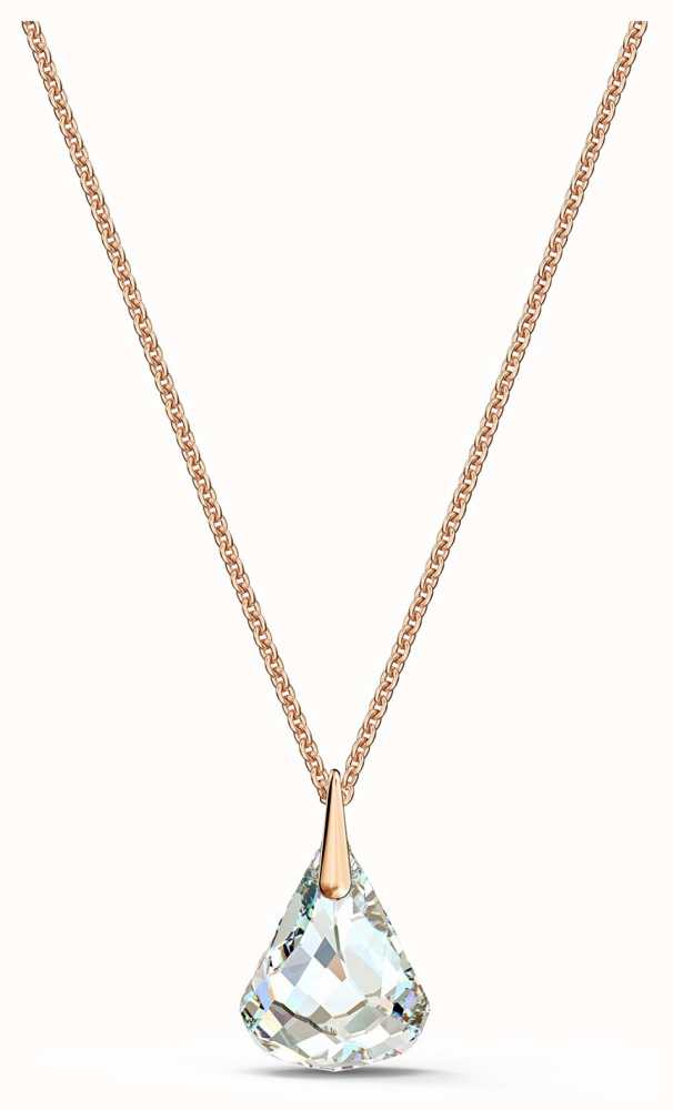 Swarovski Spirit Pendant | Rose Gold Tone Necklace | White Crystal ...