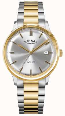 Rotary Men's Avenger | Two-Tone Stainless Steel | Silver Dial | GB05401/06