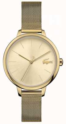 Lacoste Women's Cannes | Gold PVD Mesh | Gold Dial 2001128
