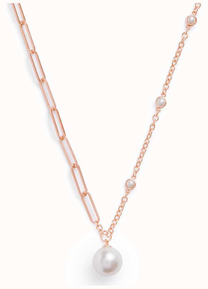 Olivia Burton Mismatch Pearl Necklace Rose Gold OBJCON58 - First Class ...