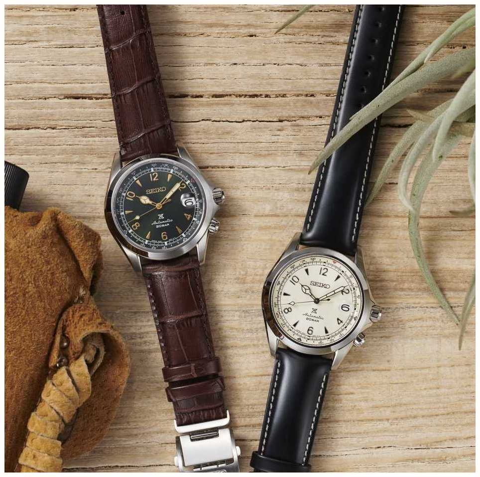 Seiko Prospex Men's Automatic Mechanical Alpinist | Brown Leather Strap  SPB121J1 - First Class Watches™
