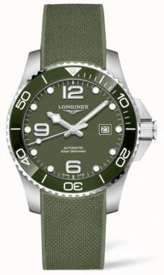 LONGINES Hydroconquest 43mm | Green Dial | Rubber Strap L37824069