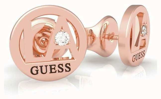 Guess | Women's LA Rose Gold Stud Earrings | UBE79053