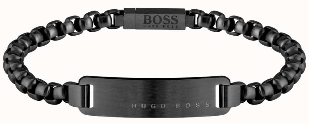 BOSS Jewellery ID Black PVD Steel Bracelet 180mm 1580051M