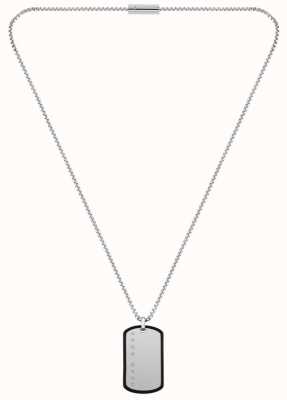 BOSS Jewellery ID Dog Tag Stainless Steel Necklace 610mm 1580050