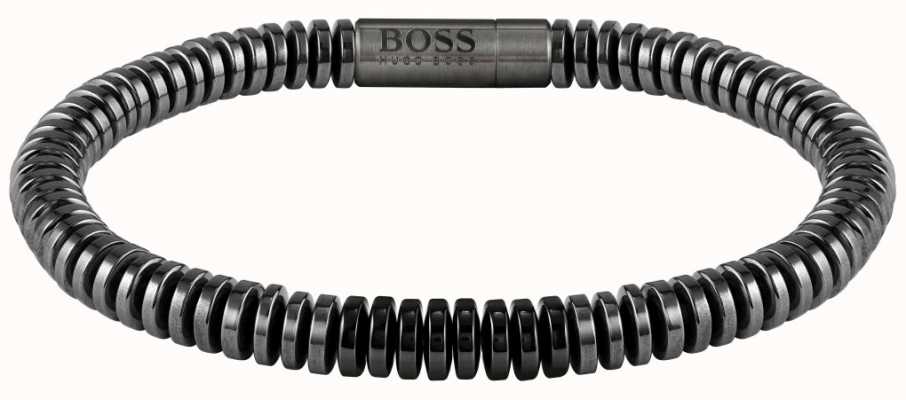 BOSS Jewellery Slice Onyx Hematite Bracelet 180mm 1580063M