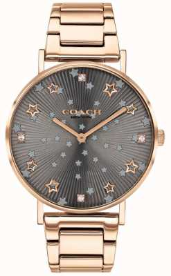 Coach | Women's Perry | Rose Gold PVD Bracelet | Grey Star Dial 14503524