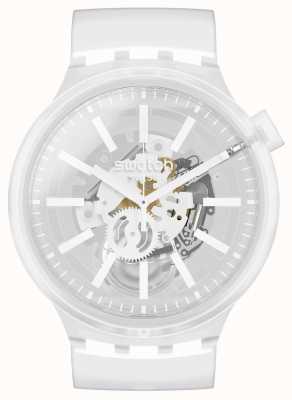 Swatch WHITEINJELLY | Big Bold | Clear Strap SO27E106