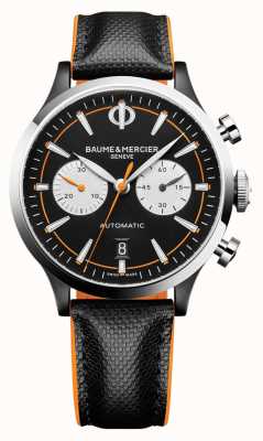 Baume & Mercier Capeland | Men's | Automatic | Black Leather | Black Dial M0A10451