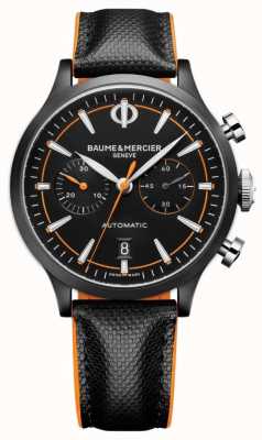 Baume & Mercier Capeland | Men's | Automatic | Black Leather | Black Dial M0A10452