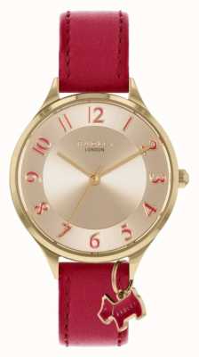 Radley | Saxon Road | Red Leather Strap | Silver Dial | RY2968