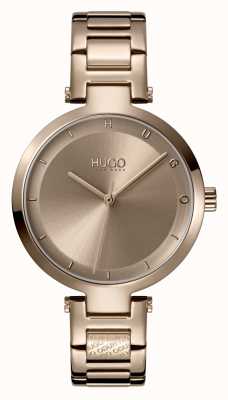 HUGO Women's #HOPE Casual | Beige Dial | Beige IP Steel Bracelet 1540077