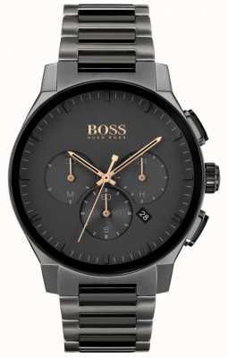 BOSS Men's Peak | Grey Stainless Steel IP Bracelet | Grey Dial 1513814
