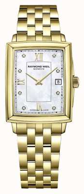 Raymond Weil Women's Toccata | Gold PVD Plated Bracelet |Diamond Set Dial 5925-P-00995