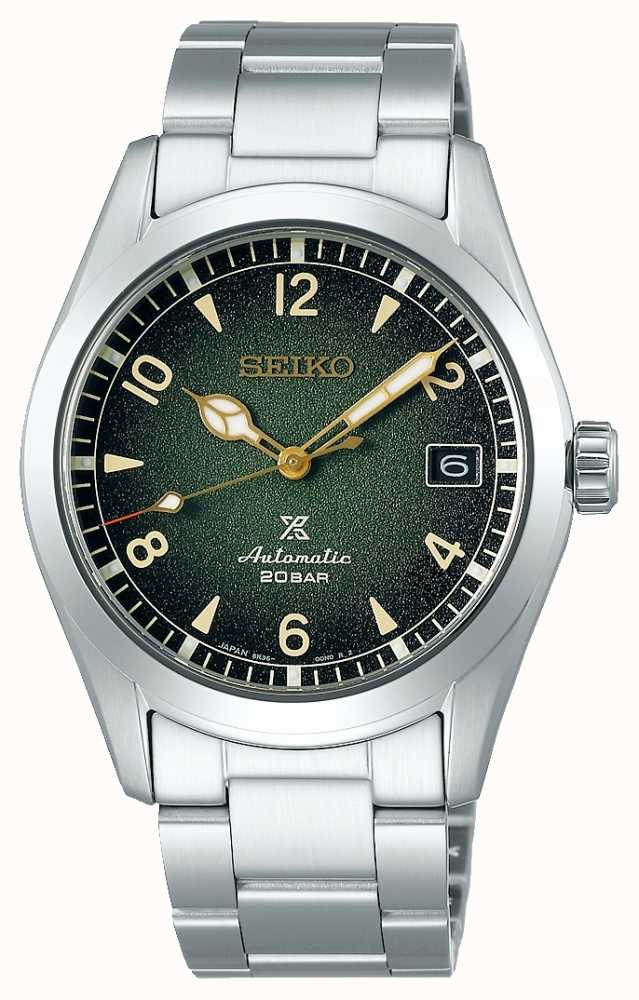 Seiko Prospex Alpinist | Men's | Green Dial | Stainless Steel Bracelet  SPB155J1 - First Class Watches™