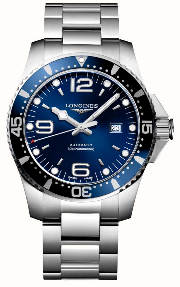 LONGINES HydroConquest 44mm Automatic Diver Blue Dial L38414966 - First ...