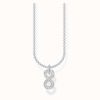 Thomas Sabo Silver Infinity Cubic Zirconia 45cm Necklace KE2067-051-14-L45V