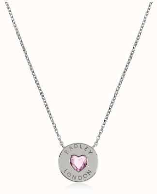 Radley Jewellery Sterling Silver Heart Disc Necklace RYJ2133