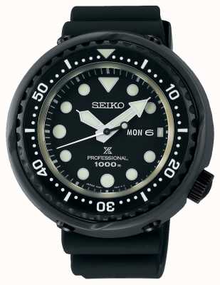 Seiko Men's Prospex Tuna Divers Quartz 1000m | Black Silicone Strap S23631J1