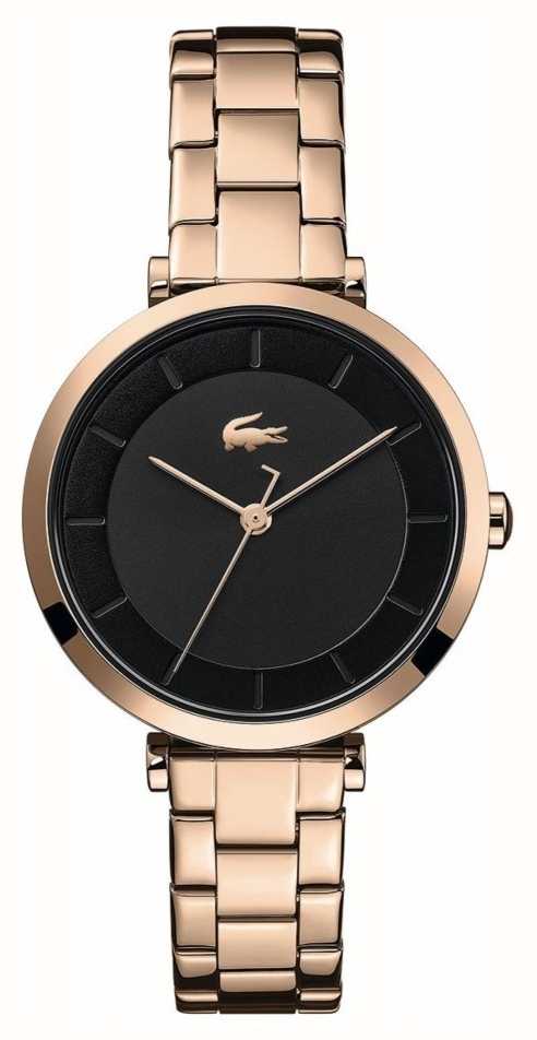 lacoste rose gold watch womens