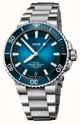 ORIS Aquis Date Calibre 400 Automatic (43.5mm) Blue Dial / Stainless Steel Bracelet 01 400 7763 4135-07 8 24 09PEB