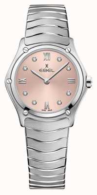 EBEL Women's Sport Classic | Stainless Steel Bracelet | Pink Galvanic Dial 1216444A