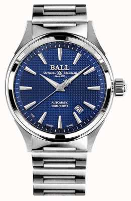 Ball Watch Company Fireman Victory | Steel Bracelet | Clous De Paris Blue NM2098C-S5J-BE