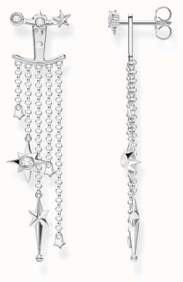 Thomas Sabo Sterling Silver 'Star' Dangle Stud Earrings H2120-643-14